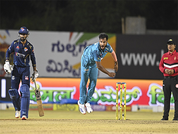 Gulbarga Mystics bowler Vyshak Vijaykumar (Photo: KSCA)