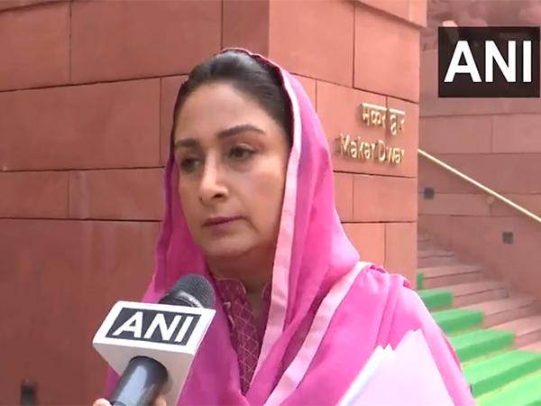 Shiromani Akali Dal (SAD) MP Harsimrat Kaur (Photo/ANI)