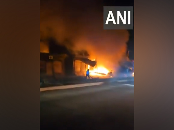 A massive fire broke out in Mandiala village of Hoshiarpur on Saturday (File Photo/ANI)