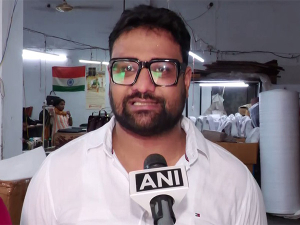 A leather exporter from Kanpur (Photo: ANI)