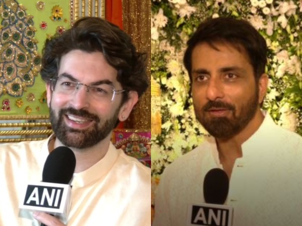 Neil Nitin Mukesh and Sonu Sood (Image Source: ANI)