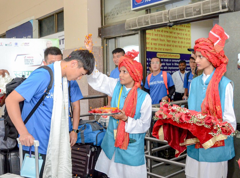 Chinese Taipei team in Rajgir (Photo: Hockey India)