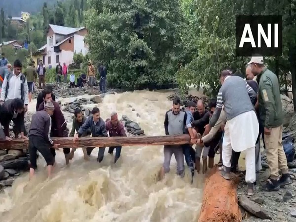 Visuals of destruction caused in Doda due to heavy rain (Photo/ANI)