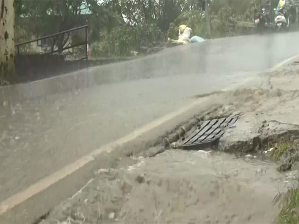 Visual of damage caused in Kangra, Himachal Pradesh, amid heavy rain and flash floods. (Photo/ANI)