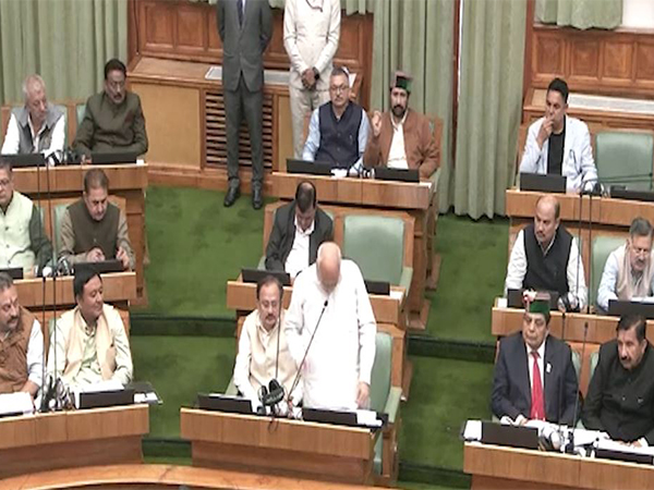 Visuals from Himachal Pradesh assembly (Photo/ANI)