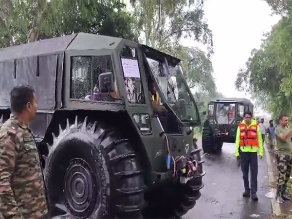 Indian Army deployed its all-terrain vehicle, ATOR N1200 Specialist Mobility Vehicle (SMV) in Amritsar (Photo/ANI)