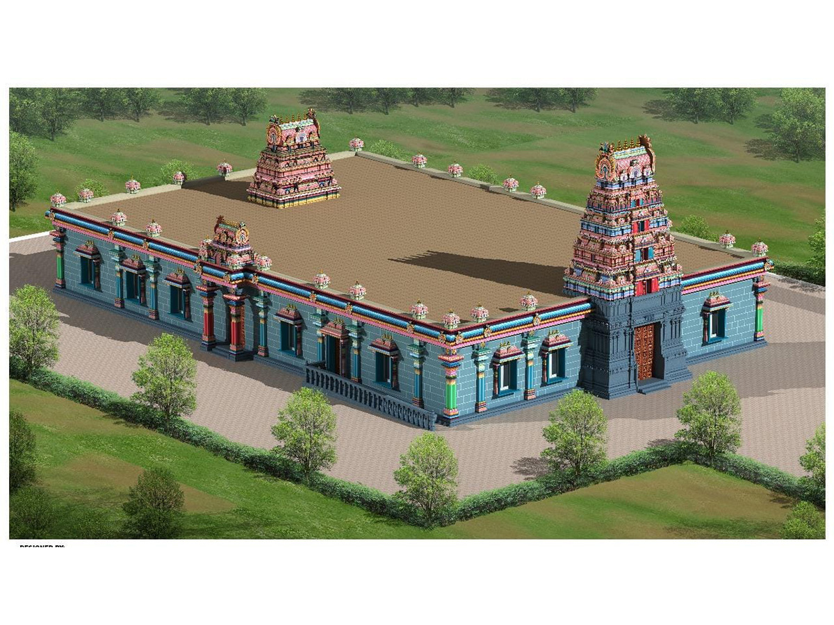 Proposed 3D picture of the temple (Photo credits : Samayapuram Mariyamman temple committee)