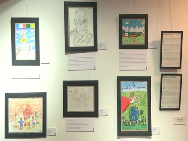 Paintings at display in the exhibition (Image/ANI)