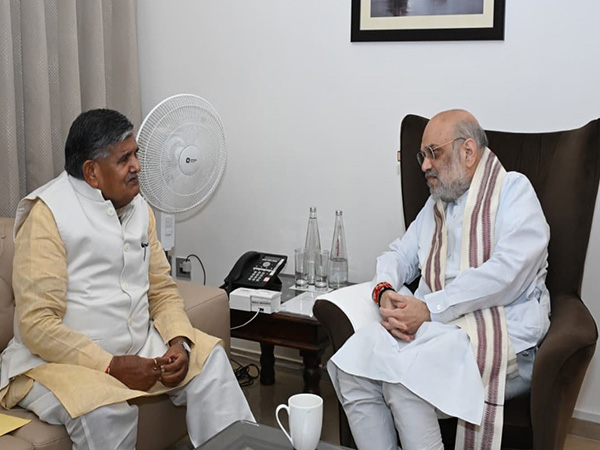 Punjab Governor Gulab Chand Kataria meets Union Home Minister Amit Shah (Photo/ANI)