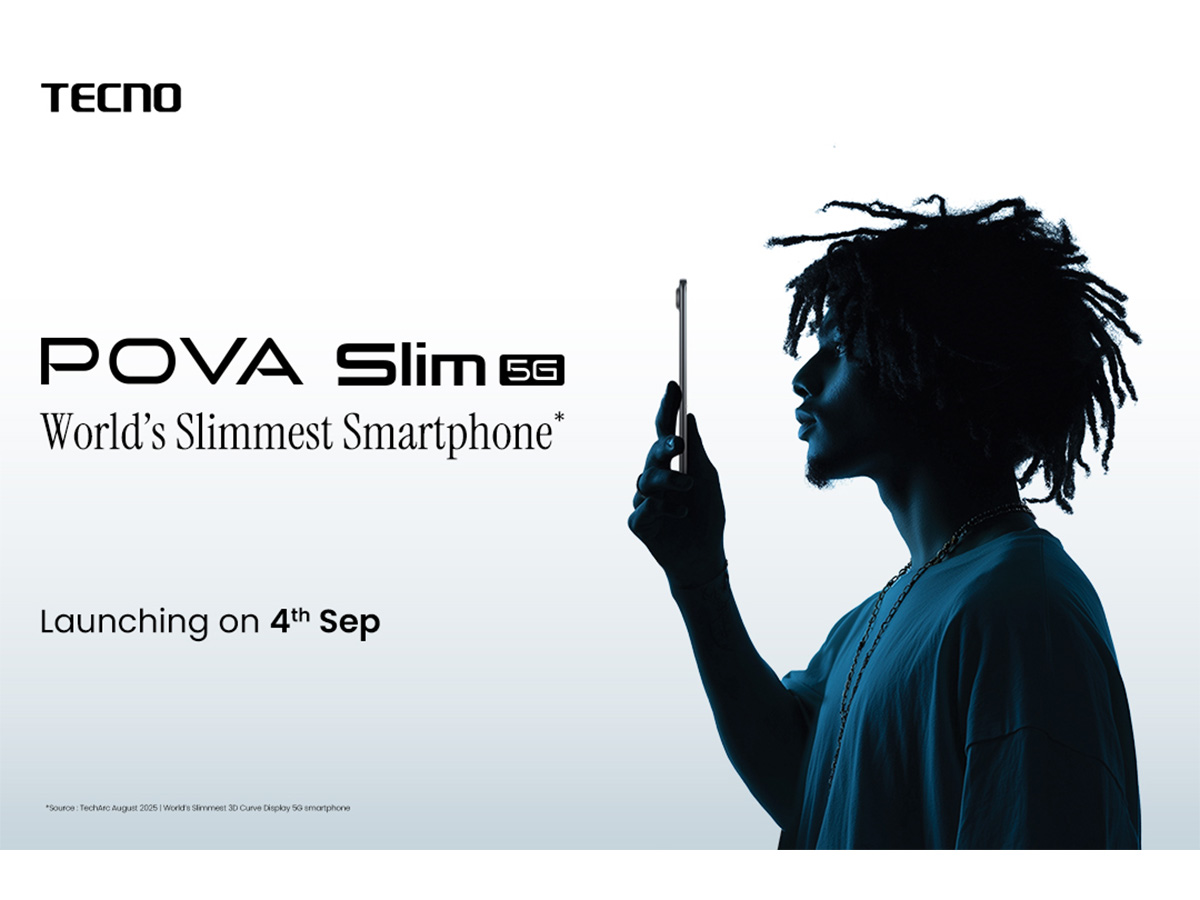 World's Slimmest Smartphone The TECNO POVA Slim 5G Launching on 4th September