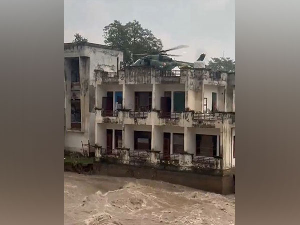 Indian Army Aviation helicopters evacuated 22 CRPF personnel and three civilians stranded near Madhopur Headworks in Punjab (Photo/ANI)