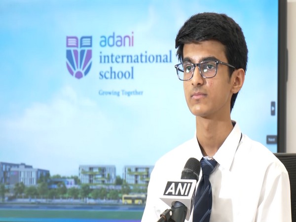 Aahan Ritesh Prajapati, a student at Adani International School (Photo/ANI )