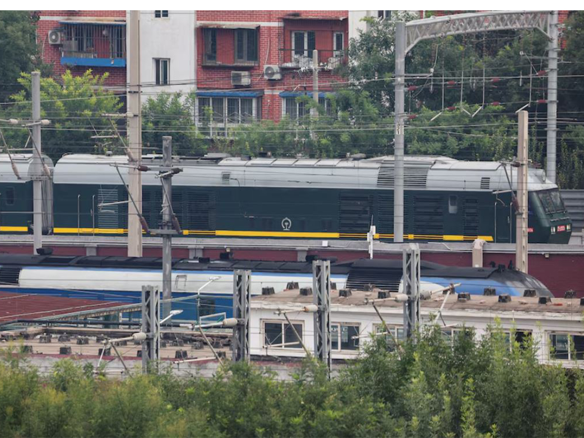A train believed to be carrying North Korean leader Kim Jong Un arrives in Beijing (Image/Reuters)