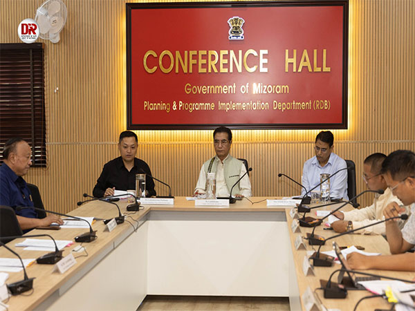 Mizoram CM Lalduhoma chairs SCRAM meeting (Photo/ANI)