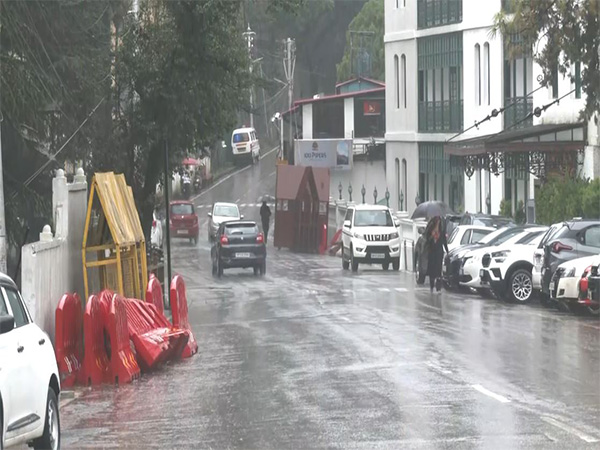 Rain lashes Shimla. (Photo/ANI)