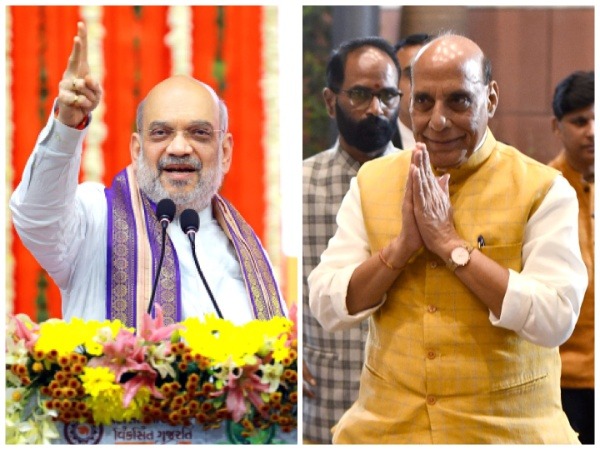 Union Home Minister Amit Shah and Defence Minister Rajnath Singh (Photo/ANI)