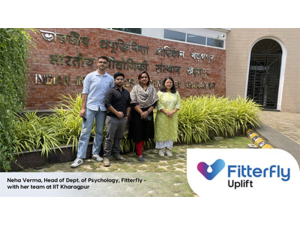 Team Fitterfly in IIT Kharagpur campus for the launch of Uplift, the company's mental wellness initiative