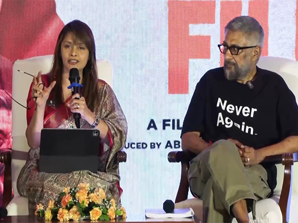 Pallavi Joshi, Vivek Ranjan Agnihotri (Photo/ANI)