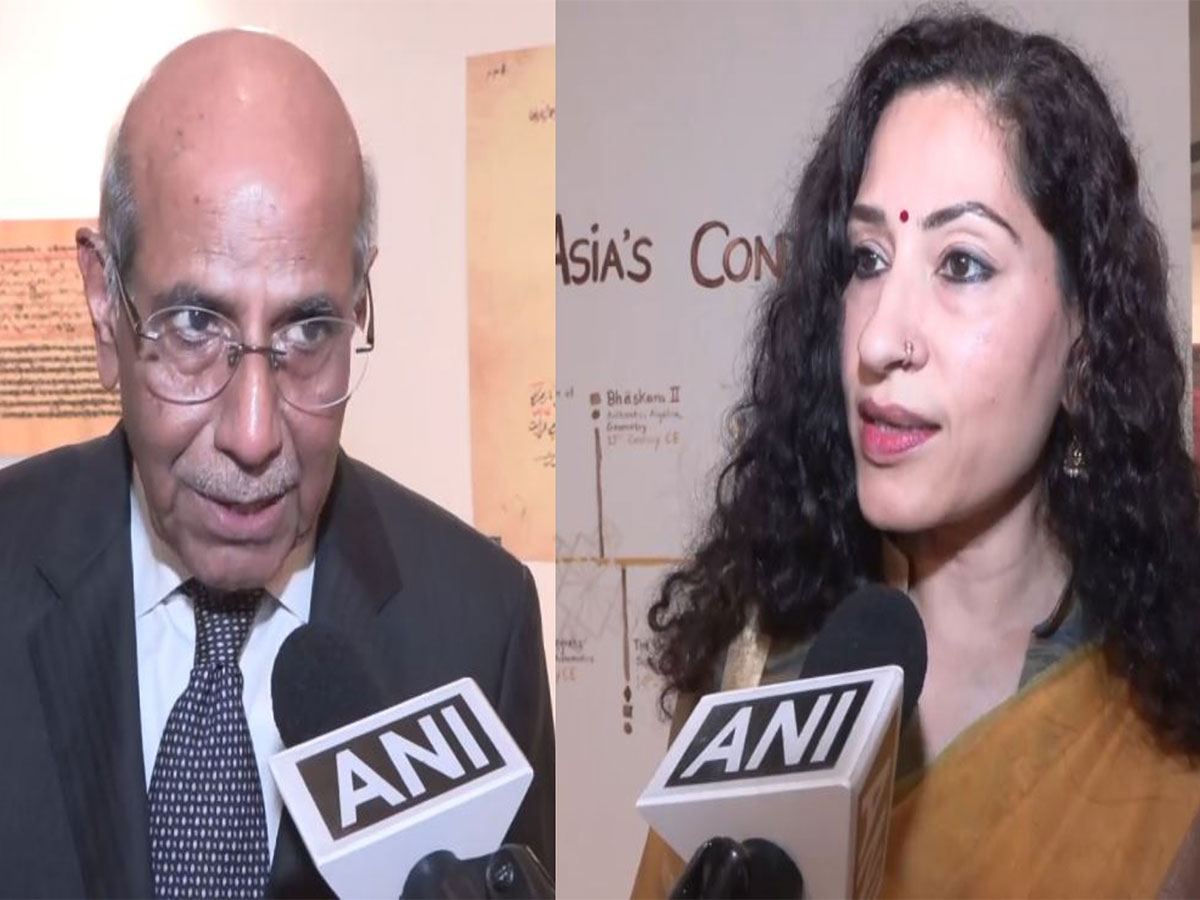 Former Foreign Secretary Shyam Saran (left) and ICCR Director General Nandini Singla (right) (Photo/ANI)