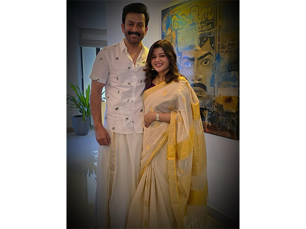 Actor Prithviraj Sukumaran and his wife Supriya (Image source: Instagram @therealprithvi)