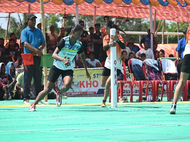 Players in action during Kho Kho. (Photo/KKFI)
