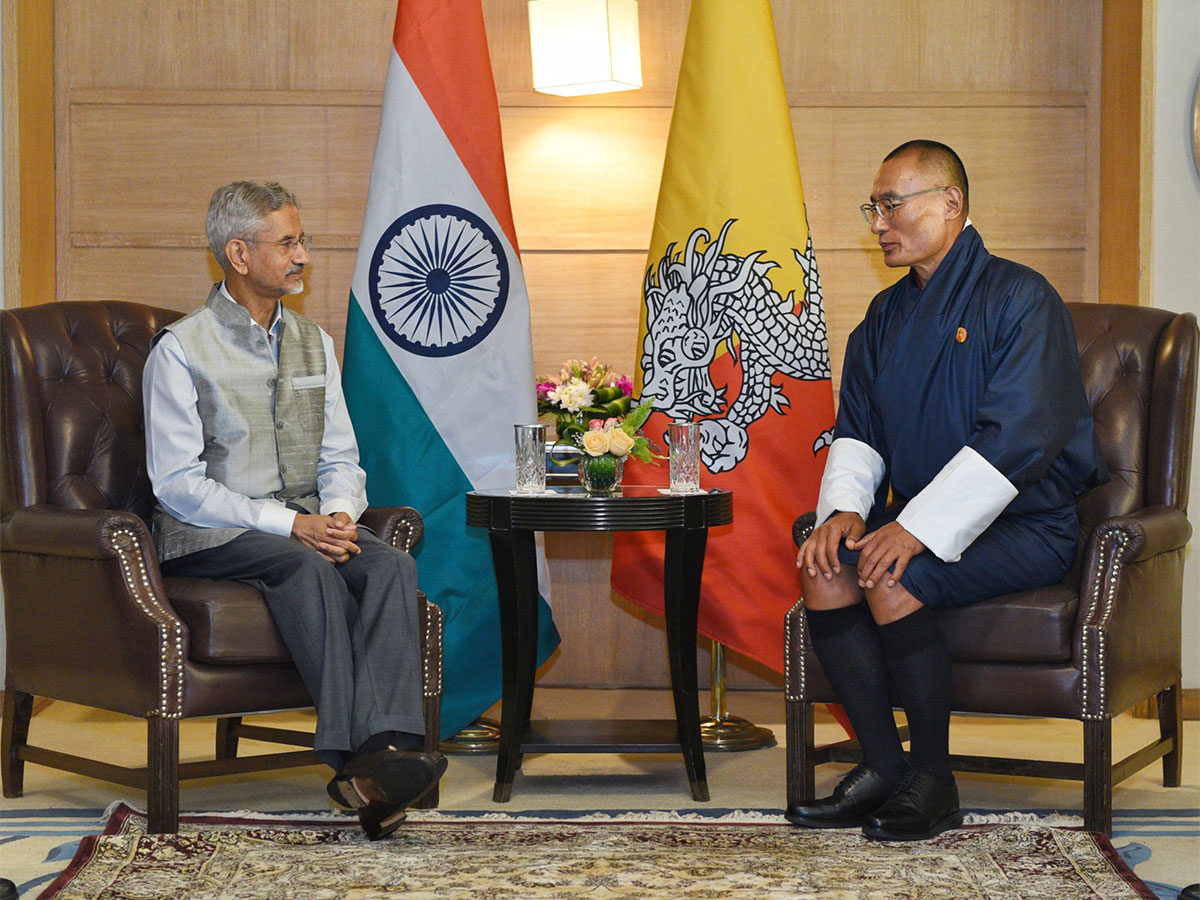 EAM S Jaishankar with Bhutan's Prime Minister Tshering Tobgay. (Photo: X/@DrSJaishankar)