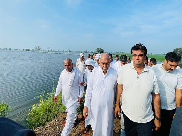 Congress leader Bhupinder Singh Hooda in Haryana's Meham (Photo/X@BhupinderShooda)