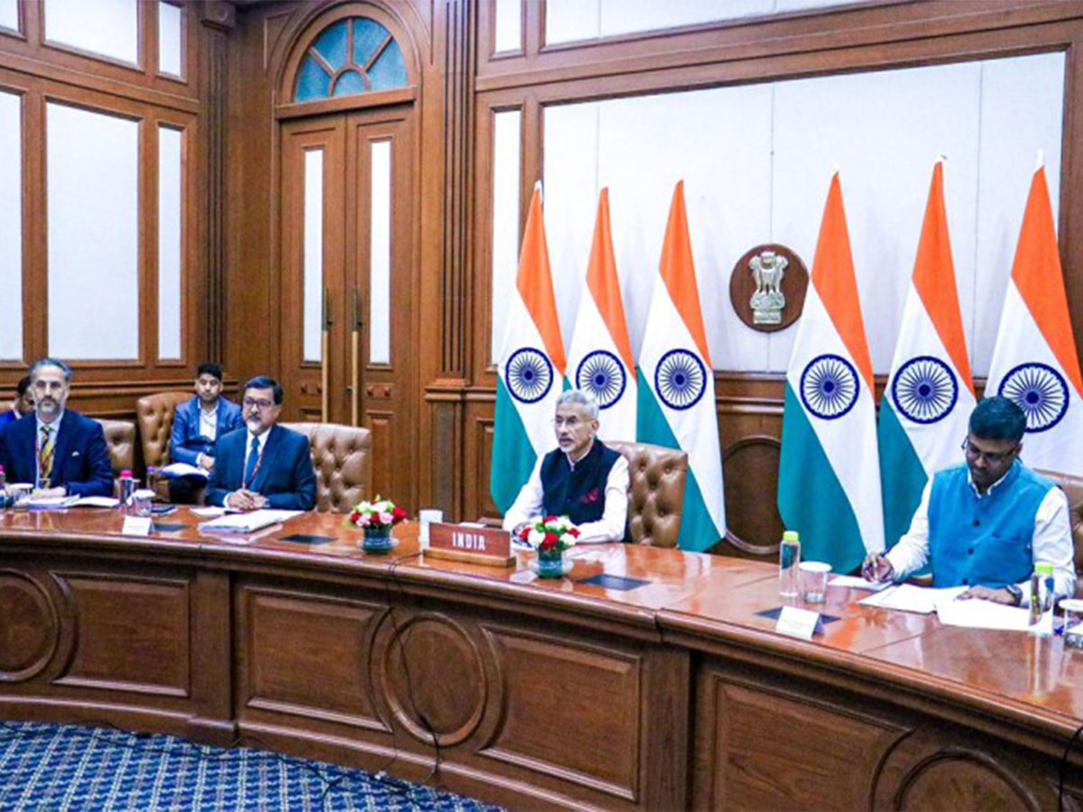 External Affairs Minister S Jaishankar addressing the virtual BRICS Leaders' Summit (Image: X/@DrSJaishankar)