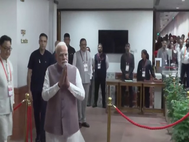 Prime Minister Narendra Modi casts vote for 15th Vice Presidential election (Photo/ANI)