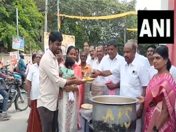 Food stall setup at NDA Vice President candidate CP Radhakrishnan's hometown (Photo/ANI)