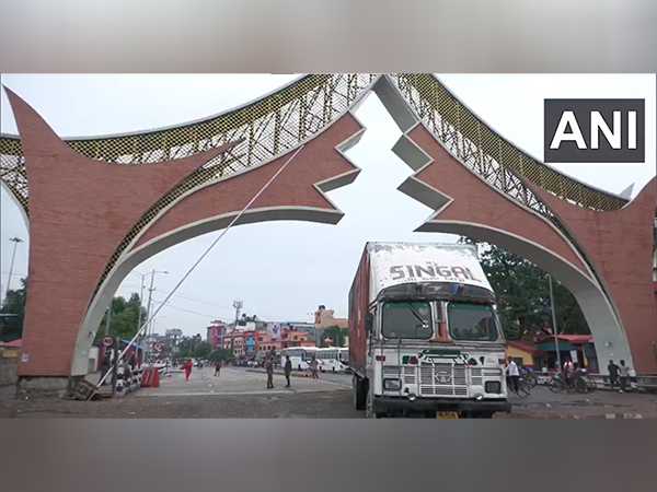 India-Nepal border in Sonauli town of Uttar Pradesh's Maharajganj district  (Photo/ANI)