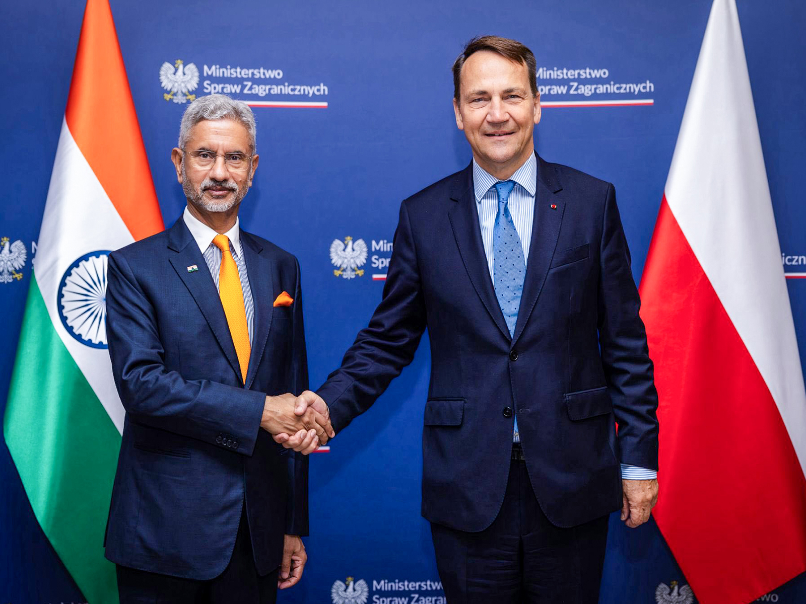 EAM S Jaishankar meets with Poland FM Radoslaw Sikorski  (File Photo/ANI)