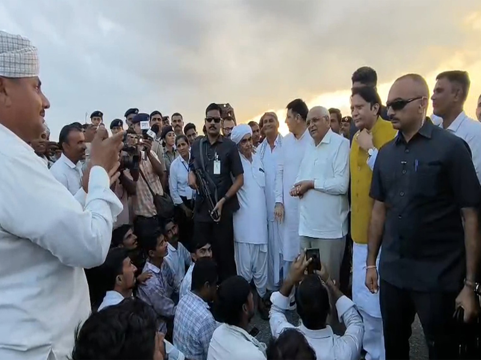 Gujarat CM Bhupendra Yadav visits several rain-affected areas (File Photo/ANI)