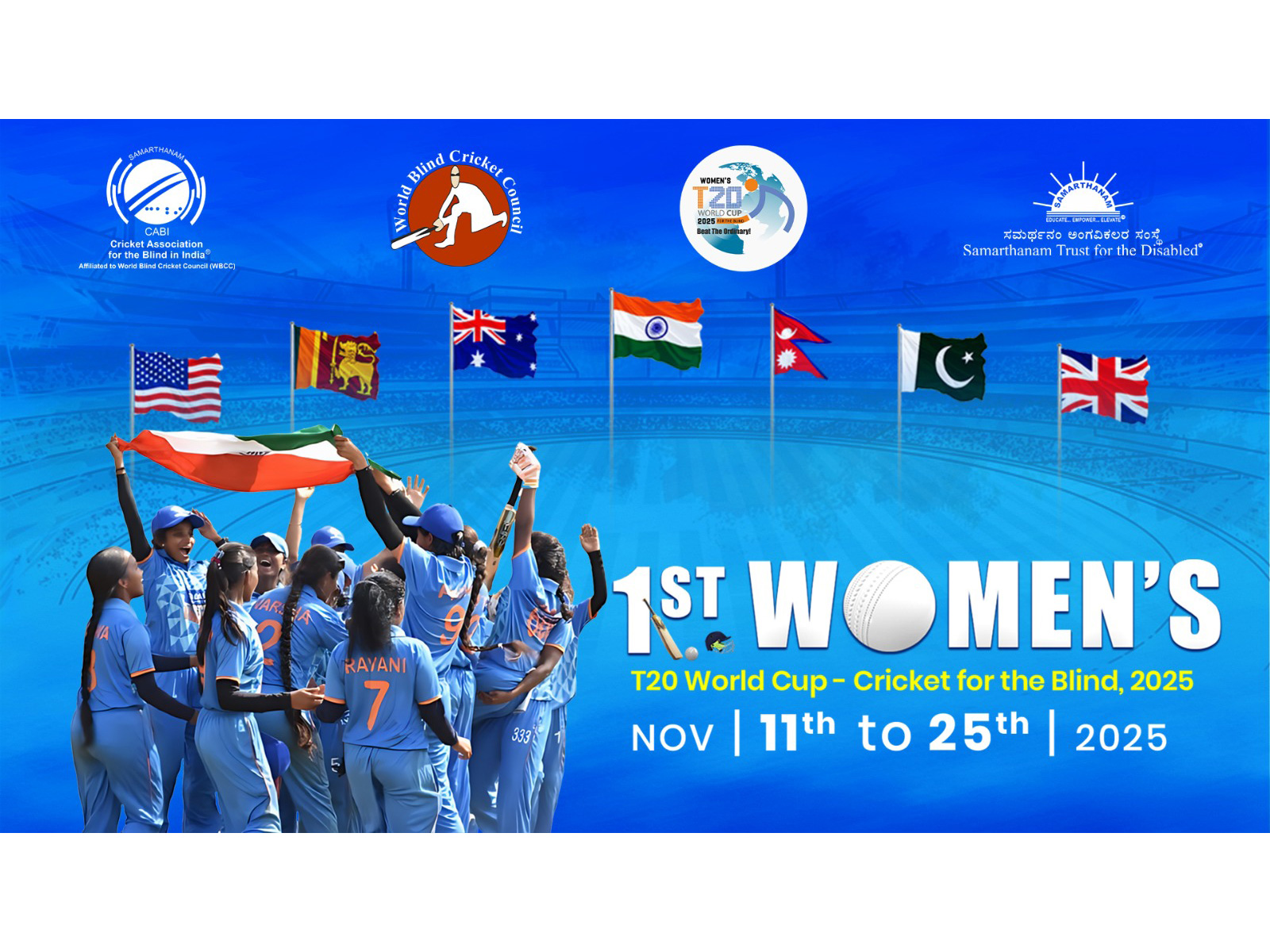 First-ever Women's T20 World Cup for Blind. (Photo/CABI)