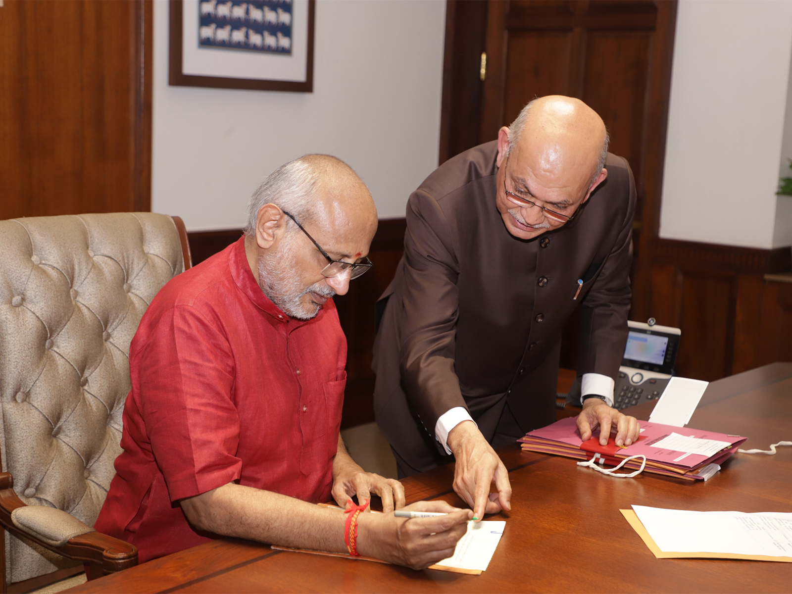 Vice President CP Radhakrishnan assumes charge as Rajya Sabha chairman (Photo: Rajya Sabha secretariat)