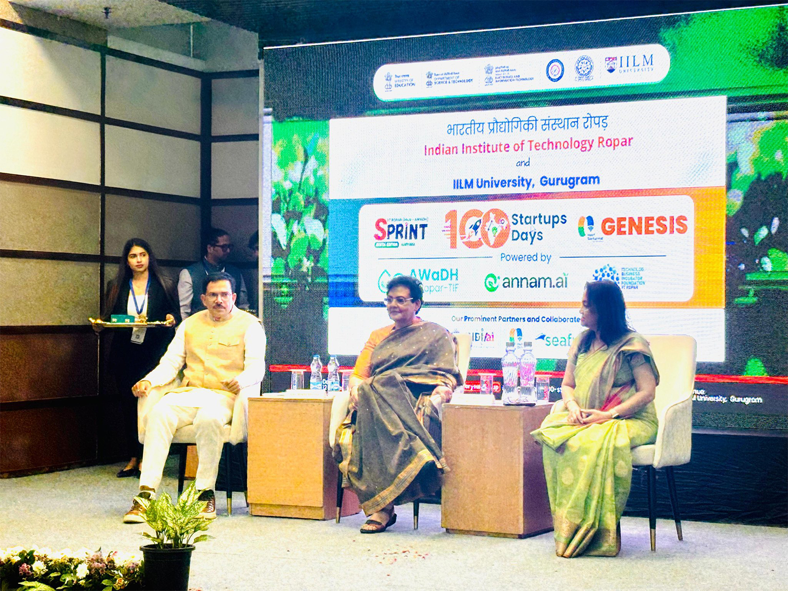 Rajya Sabha MP Rekha Sharma during the event (Photo: @sharmarekha/X)