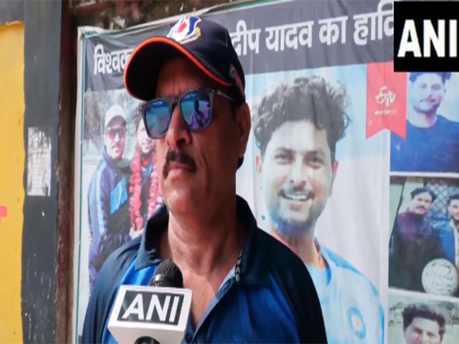 Kuldeep Yadav's childhood coach Kapil Pandey. (Photo: ANI)
