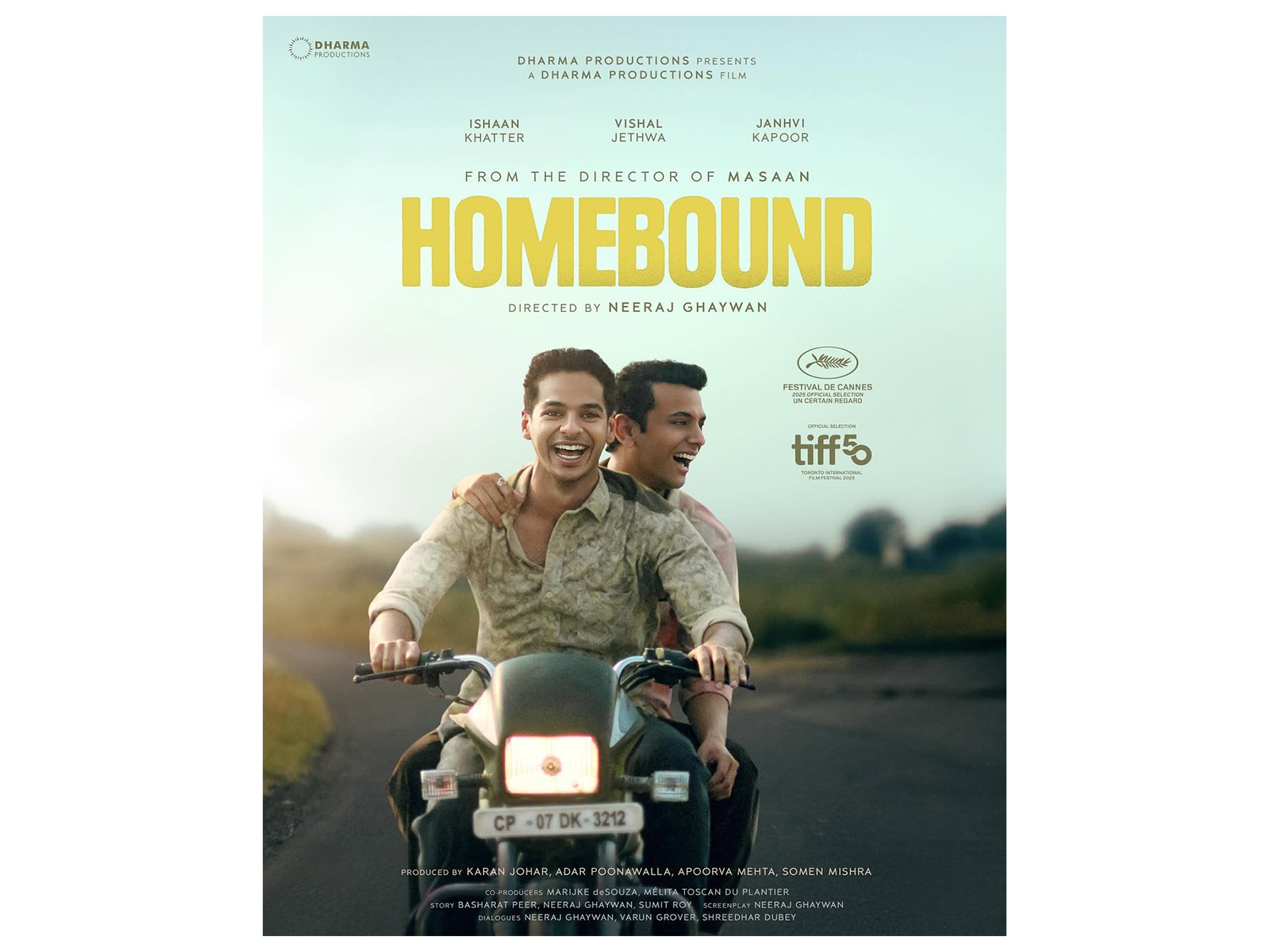 Homebound poster (Photo: Instagram/@dharmamovies)