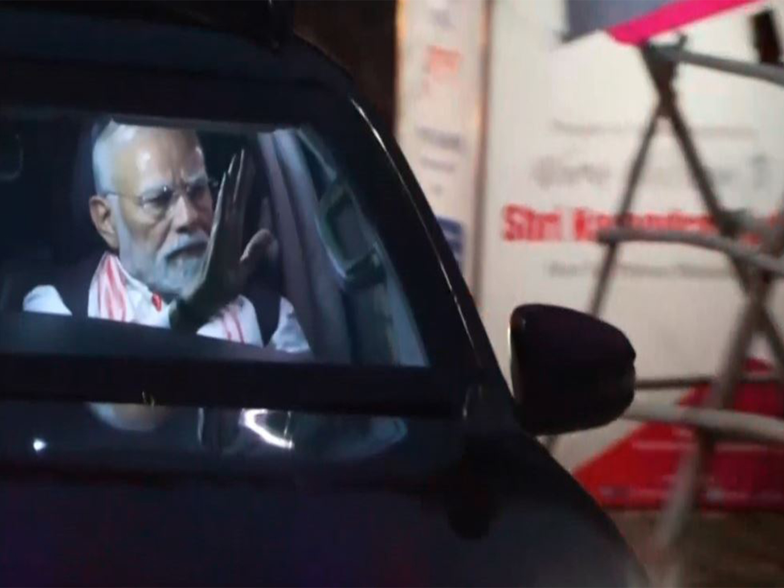 PM Modi holds massive roadshow in Guwahati (Photo/ANI)