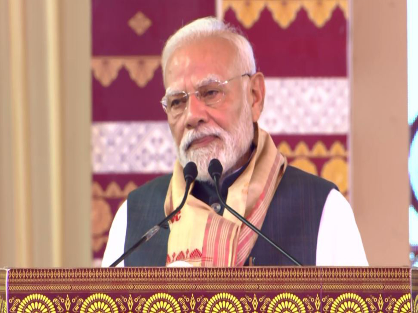 Prime Minister Narendra Modi in Assam (Photo/ANI/DD)
