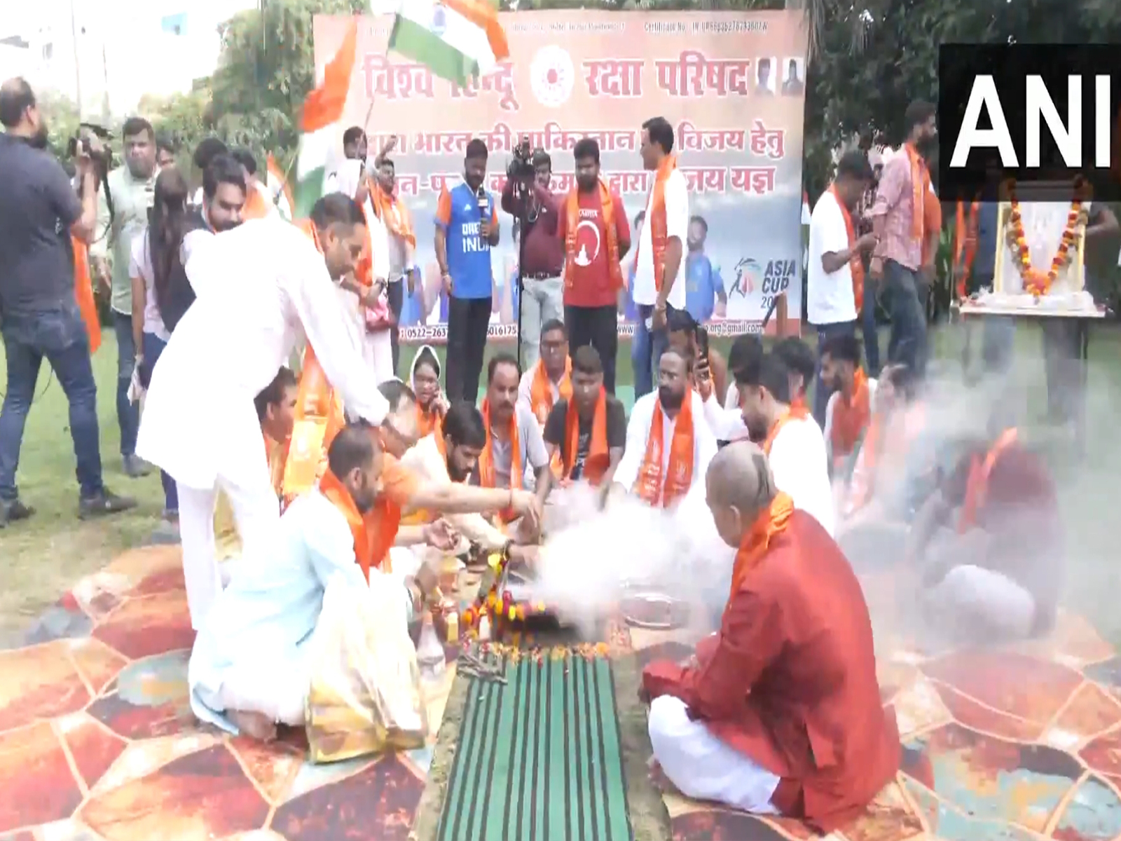 Hawan and pooja were performed for the victory of Team India (Photo/ANI)