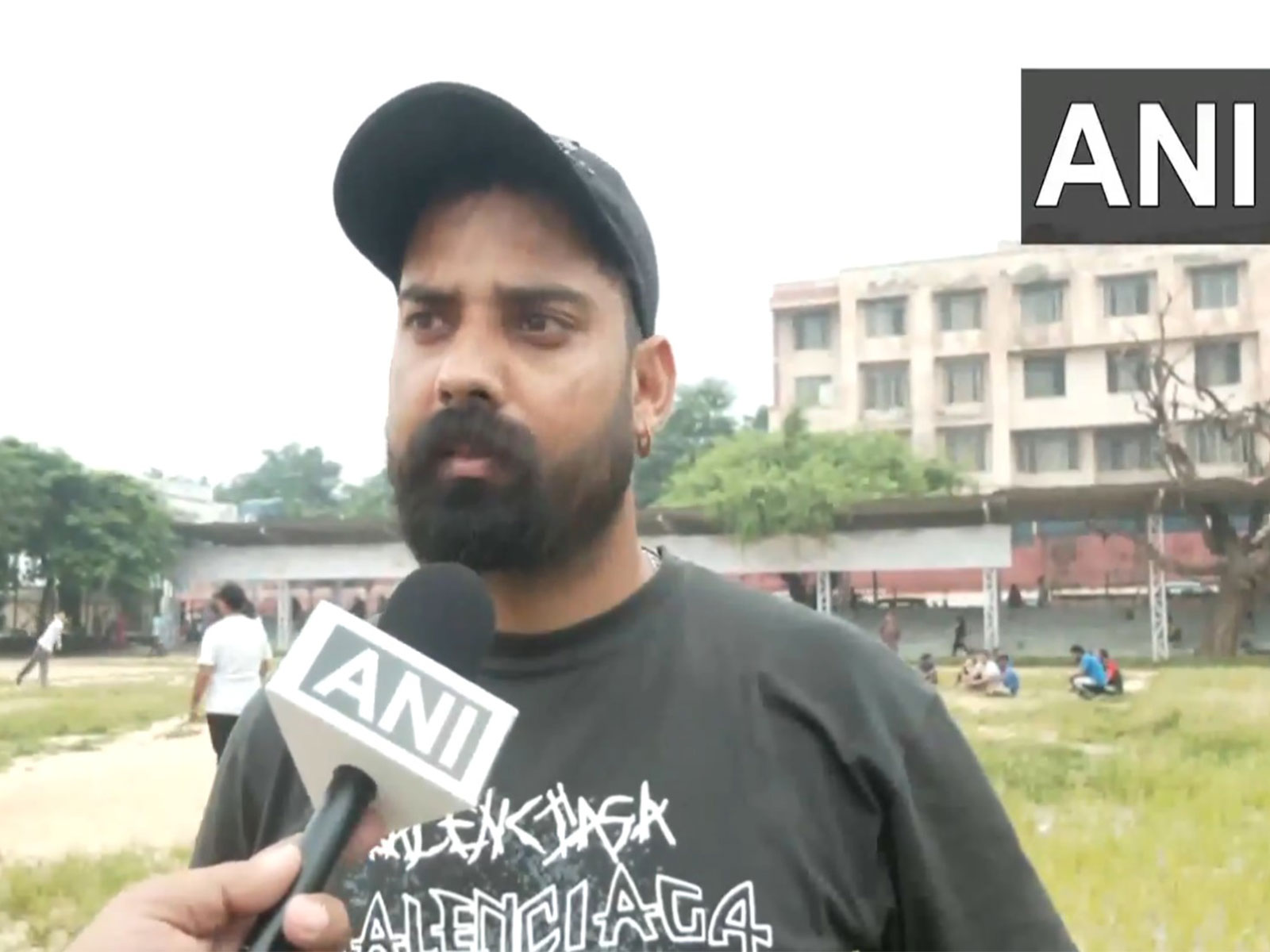 A cricket enthusiast from Jammu, Rohit Chandel. (Photo/ANI)