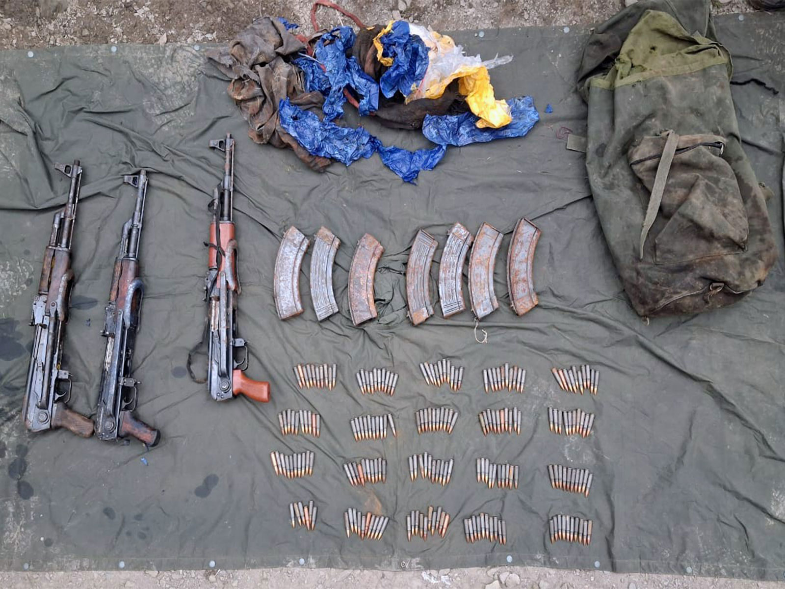 Recovered weapon in Poonch (Photo/X:@igp_jammu)