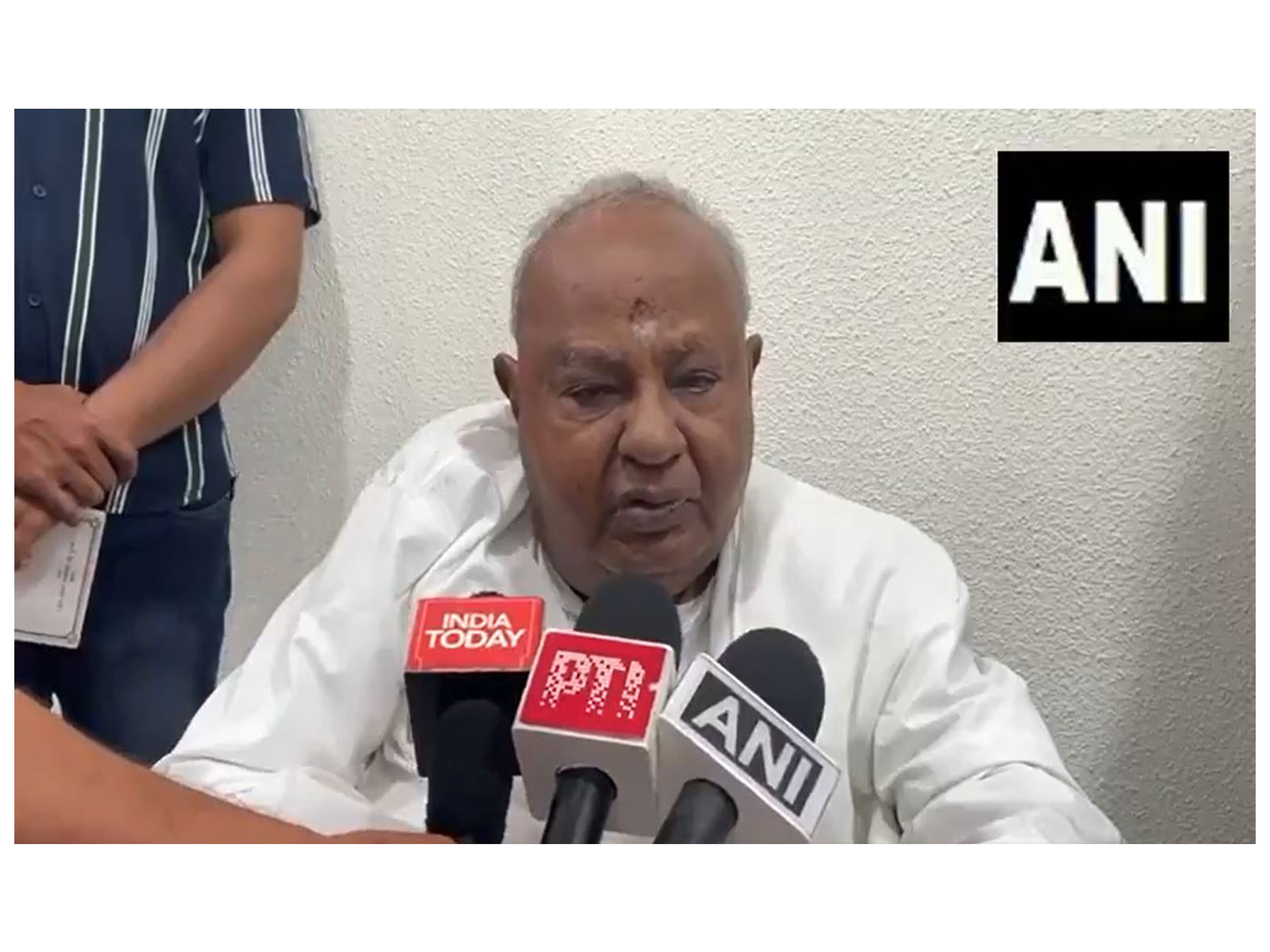 Janata Dal (Secular) founder HD Deve Gowda (Photo/ANI)