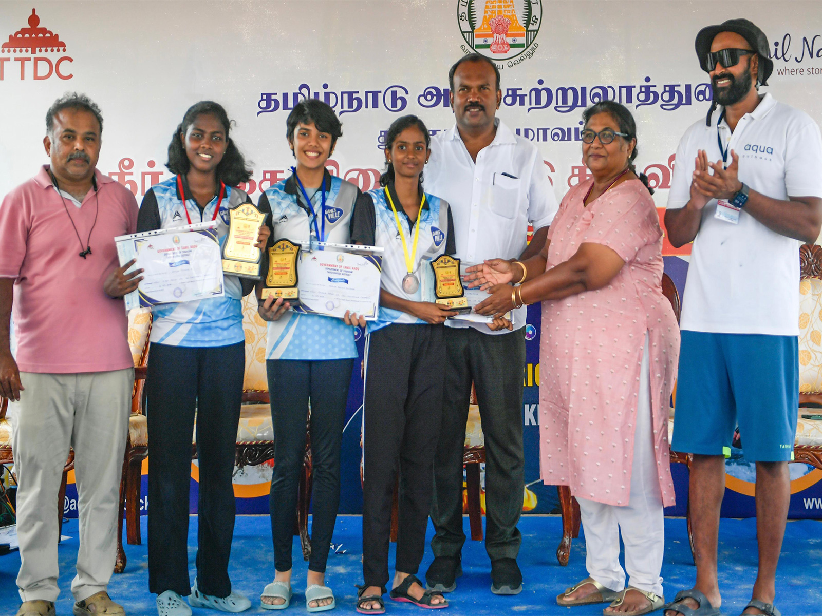 Tamil Nadu athletes at Kadal Kondattam 2025 (Image: Kadal Kondattam media)