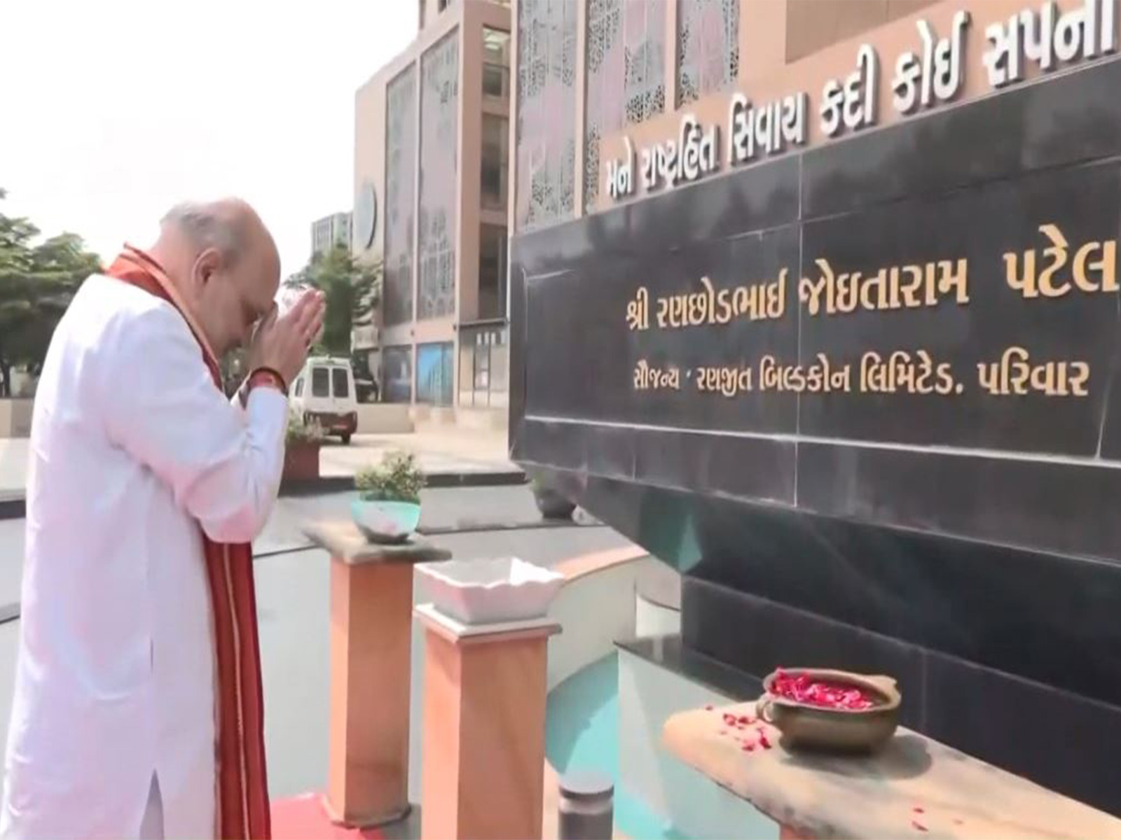 Union Home Minister Amit Shah at Sardar Dham. (Photo/ANI)