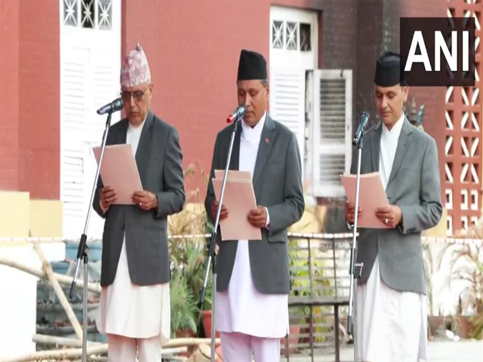 Kulman Ghising, Om Prakash Aryal, Rameshwor Khanal join Nepal's interim cabinet (Photo/ANI)