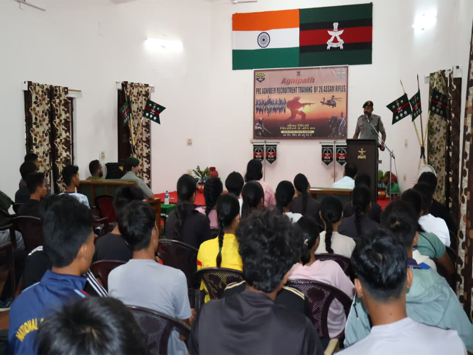 Assam Rifles conducts Agniveer pre-recruitment training in Assam's  Dima Hasao (Photo/ANI)