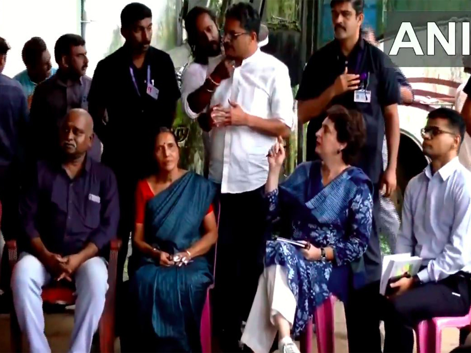 Congress MP Priyanka Gandhi visits Priyadarshini Tea factory in Kerala's Wayanad  (Photo/ANI)