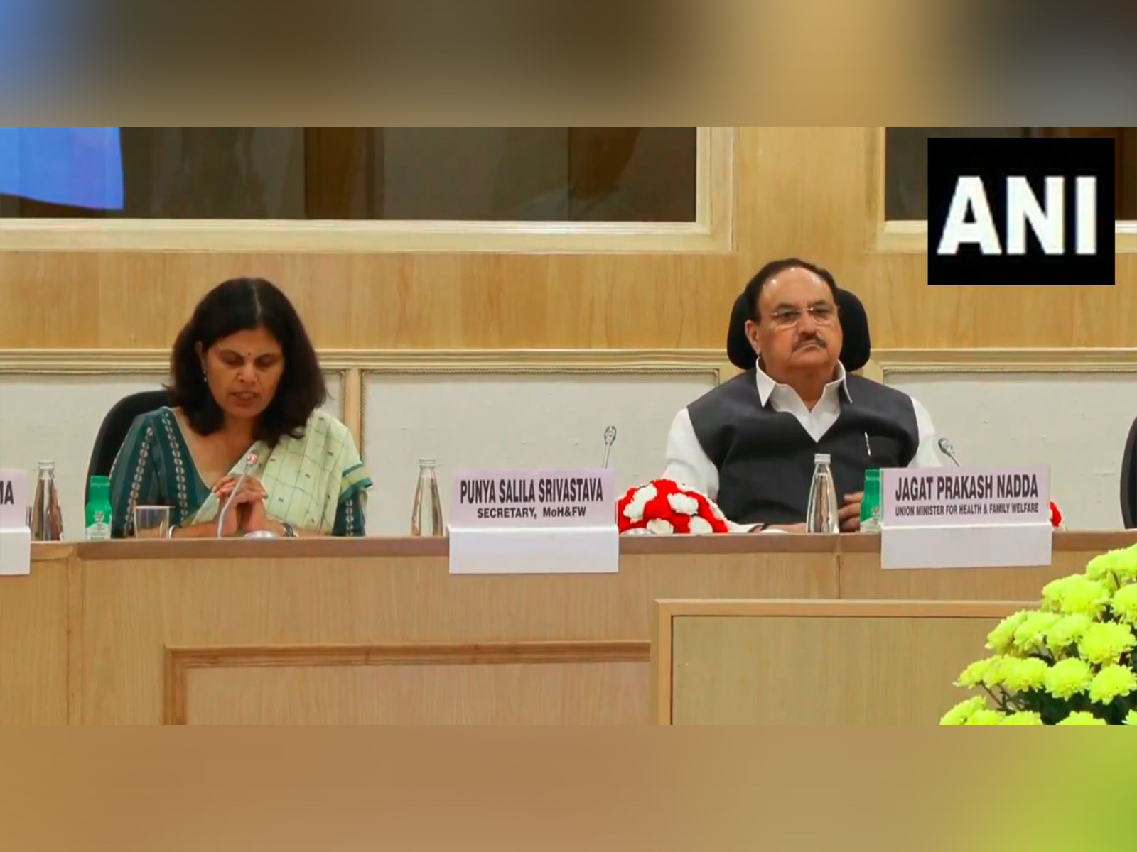 JP Nadda chairs meeting on dengue preparedness in Delhi-NCR region (Photo/ANI)